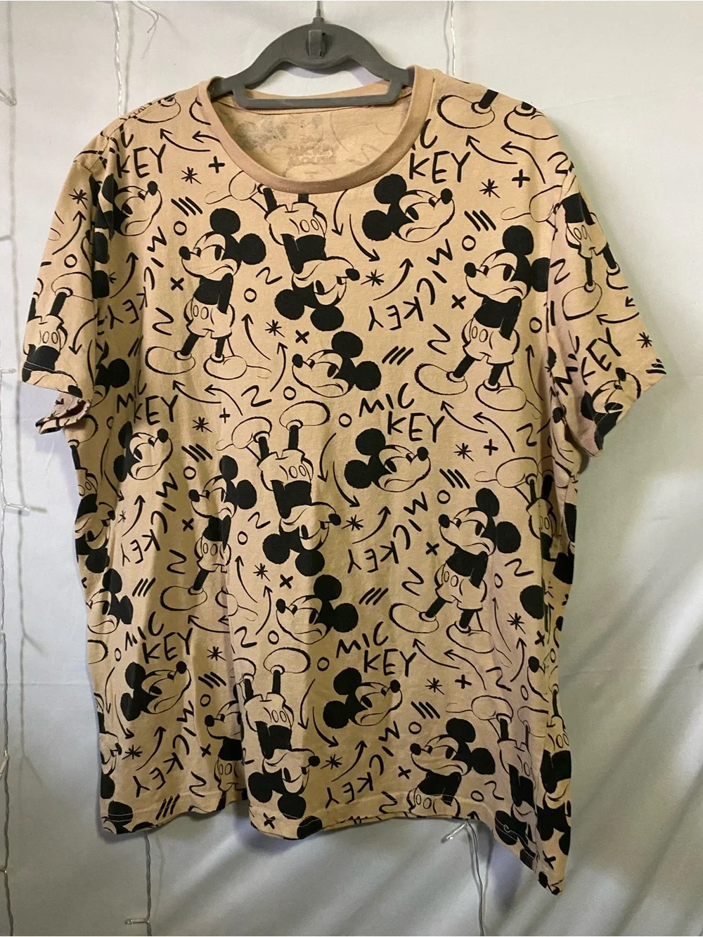 Mickey Mouse Beige Kids Graphic Tee